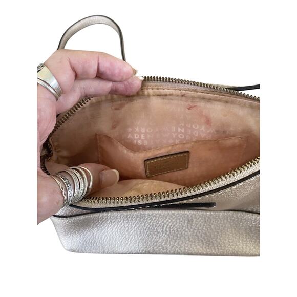 Women’s Kate Spade Champagne Small Crossbody Bag Purse Pre-Loved Condition - Picture 6 of 11